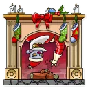 👋 emoji Robo Santa Telegram sticker 5 of 25