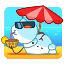 😎 emoji Snowman Telegram sticker 23 of 25