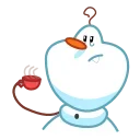 😞 emoji Snowman Telegram sticker 7 of 25
