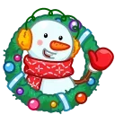 👋 emoji Snowman Telegram sticker 5 of 25