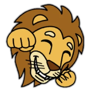 🦁 emoji Lion🦁 Telegram sticker 7 of 24
