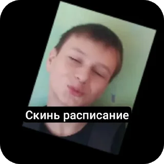Sticker from Скинь расписание