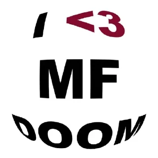 Sticker from Mf doom