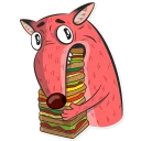 🍔 emoji Comrade Fox Telegram sticker 15 of 36