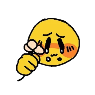 🥺 emoji Милые смайлики Telegram sticker 15 of 28