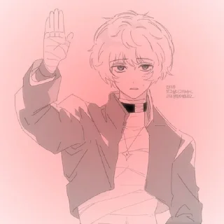 🌟 emoji ⏜‌︵‌  ⫰ Ranmaru Kageyama   ‌⫰ Telegram sticker 7 of 35