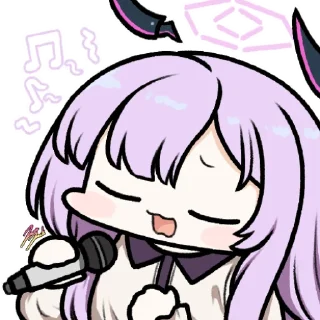 🎤 emoji /bag/ @BlueArchiveGL #2 Telegram sticker 22 of 120
