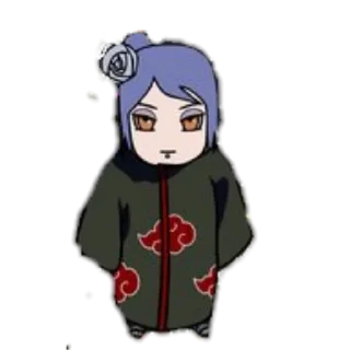 🙂 emoji Мини Акацуки Telegram sticker 4 of 11