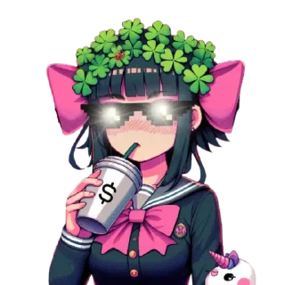 😎 emoji LEDY LUCK Telegram sticker 1 of 29