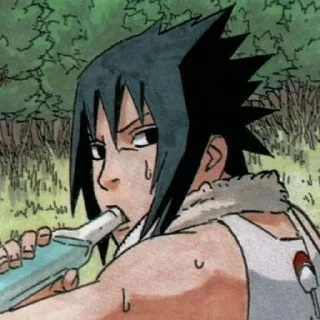 🤨 emoji Uchiha Telegram sticker 20 of 39