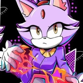 🌟 emoji ~<°Cute Blaze the cat°>~ Telegram sticker 20 of 85