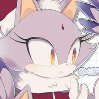 😳 emoji ~<°Cute Blaze the cat°>~ Telegram sticker 5 of 85