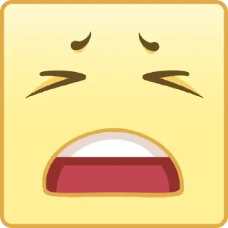 😫 emoji Квадратные Смайлы Telegram sticker 11 of 26