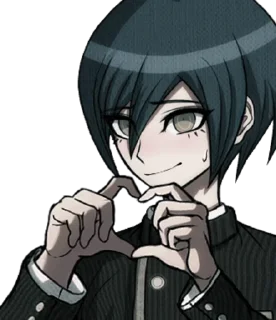 💙 emoji Shuichi Saihara sprite edits by @wait_whatta_fuck Telegram sticker 23 of 48