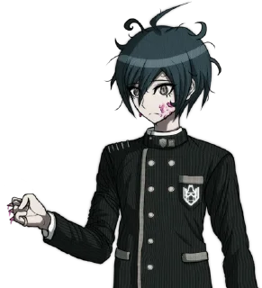 😐 emoji Shuichi Saihara sprite edits by @wait_whatta_fuck Telegram sticker 12 of 48
