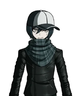 🤨 emoji Shuichi Saihara sprite edits by @wait_whatta_fuck Telegram sticker 16 of 48