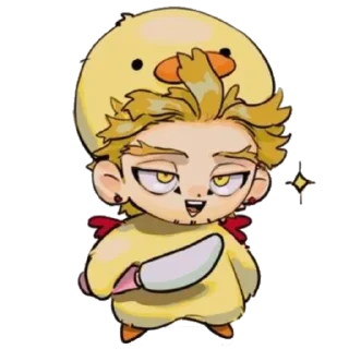 😈 emoji Alone nugget || by @chuchcoffe Telegram sticker 22 of 119