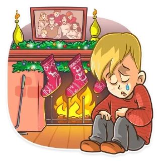 😥 emoji @TVstickers Home Alone Anime Telegram sticker 10 of 30