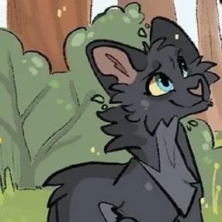 ☺️ emoji Коты-воители (ﾉ´∀｀*) Telegram sticker 12 of 16