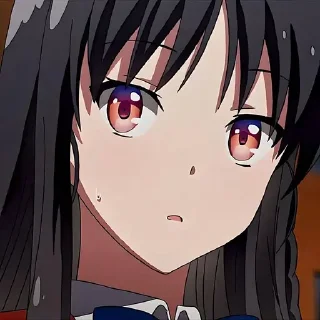 😦 emoji Тянки @anime_stickerr Telegram sticker 11 of 20