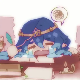 🌀 emoji Layla Genshin Impact (⁠*⁠´⁠ω⁠｀⁠*⁠) Telegram sticker 21 of 76