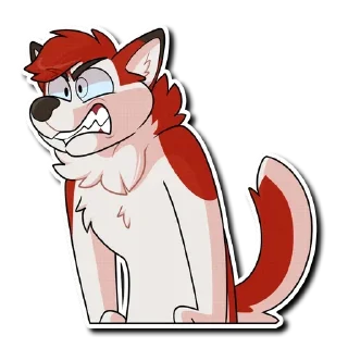 😡 emoji Furry Telegram sticker 5 of 92