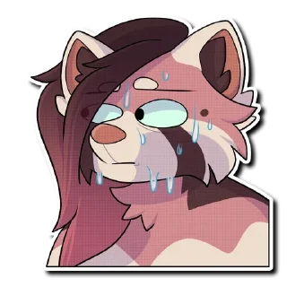 😥 emoji Furry Telegram sticker 23 of 92