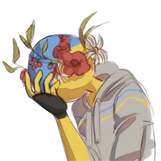 🤦‍♂️ emoji Ukraine by @peach_artworld Telegram sticker 6 of 26