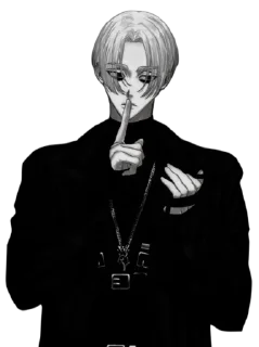 🤫 emoji manjiro bonten | @Deku_Park Telegram sticker 20 of 26
