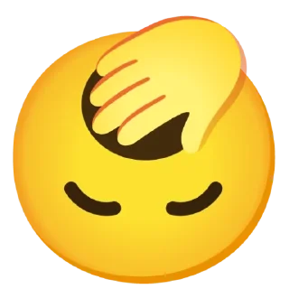🙃 emoji 🥱 Telegram sticker 3 of 100