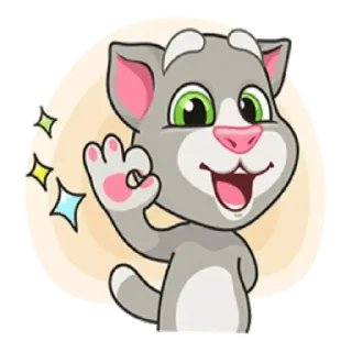 👌 emoji Talking Tom Telegram sticker 11 of 48