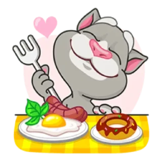 🍽 emoji Talking Tom Telegram sticker 9 of 48