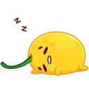 😴 emoji Hot Lemon Telegram sticker 7 of 10