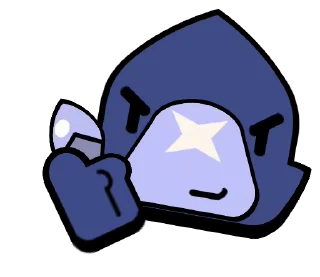 👍 emoji Crow Pins @BrawlStarsStik Telegram sticker 5 of 34