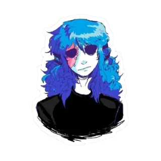 🎸 emoji 🎸 𝑺𝒂𝒍𝒍𝒚 𝑭𝒂𝒄𝒆 🎸 Telegram sticker 18 of 94