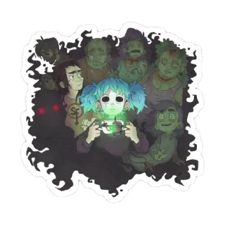 🎸 emoji 🎸 𝑺𝒂𝒍𝒍𝒚 𝑭𝒂𝒄𝒆 🎸 Telegram sticker 20 of 94
