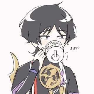 🖕 emoji скарамопс Telegram sticker 5 of 90