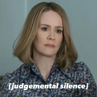 🤨 emoji sarah paulson Telegram sticker 15 of 44