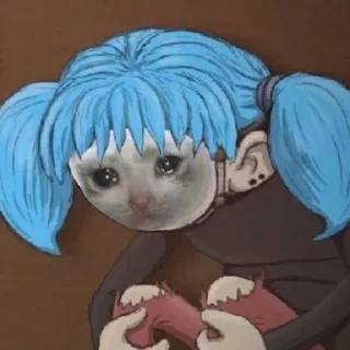 💙 emoji Салли Telegram sticker 10 of 15