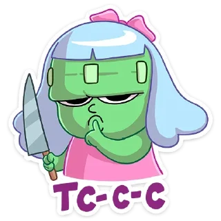 🤫 emoji Эля (@TgSticker) Telegram sticker 23 of 48