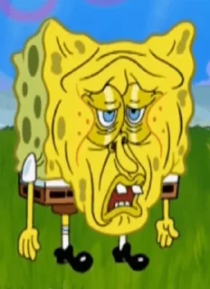 😞 emoji spongebob Telegram sticker 24 of 105