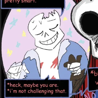 😌 emoji Horror Sans   @undertalesticker Telegram sticker 19 of 102