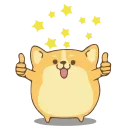👍 emoji Corgi @IMG2D Telegram sticker 11 of 25
