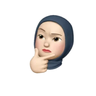 🤔 emoji @Muslimanistan_Tv 🦋🌸 Telegram sticker 10 of 25