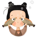 🙈 emoji girls Telegram sticker 10 of 16