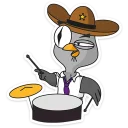 🥁 emoji Подозрительная Сова  :: @TgSticker Telegram sticker 12 of 40