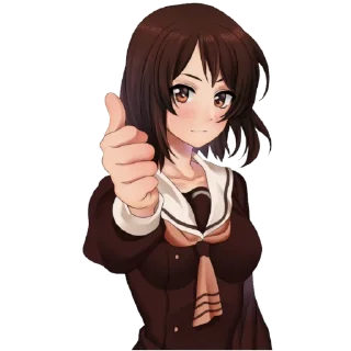 👍 emoji Love, Money, Rock'n'Roll - Kagome • @KRILYUB Telegram sticker 2 of 63