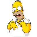 😒 emoji Homer Simpson Telegram sticker 14 of 40