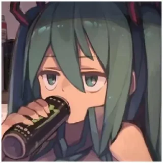 🥤 emoji Miku Telegram sticker 17 of 112