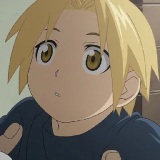 😯 emoji Эдвард Элрик Telegram sticker 12 of 23